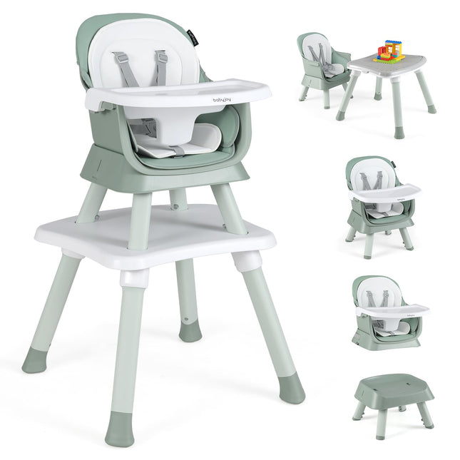 BABY JOY Baby High Chair 8 in 1 Convertible Highchair