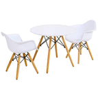 White / Table & 2 Chairs