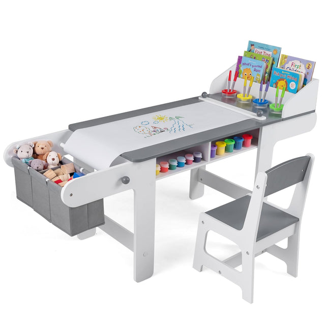 Costzon Kids Art Table and Chair Toddler Activity Desk Set