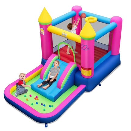 BOUNTECH Inflatable Bounce House with Ball Pit Princess Bouncy House for Kids