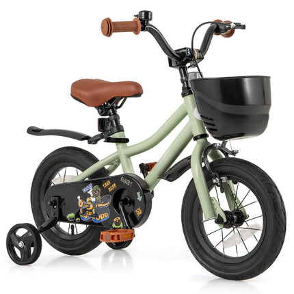 BABY JOY 12” 14” 16” 18” Kids Bike with Training Wheels for Girls Boys