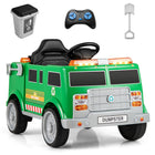 Costzon Ride on Garbage Truck, 12V Battery Powered Kids' Electric Vehicles w/Remote Control