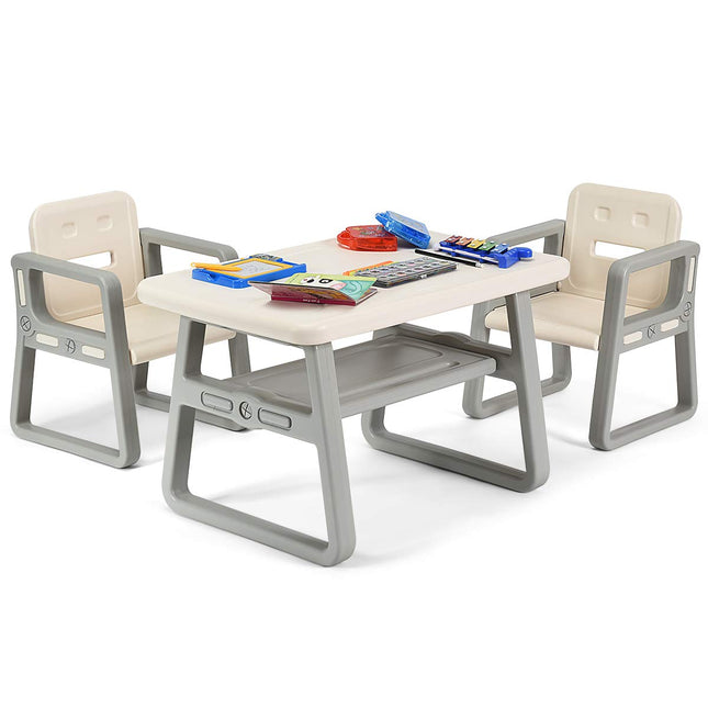 Costzon Kids Table and Chair Set, Children Activity Table & 2 Chairs