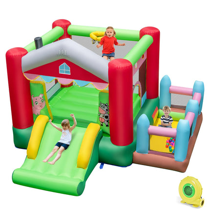 BOUNTECH Inflatable Bounce House, Bouncy House for Kids Indoor Outdoor Party Family with Wide Slide