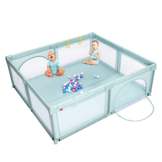 Costzon Baby Playpen, Extra Large Playpen for Toddlers Baby, 81" x 73" x 27"