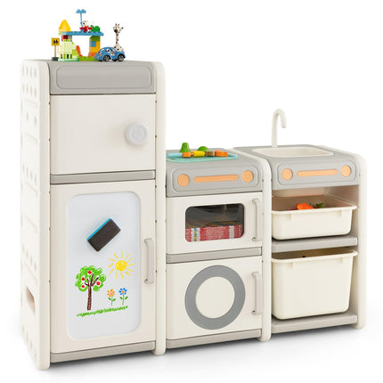 Costzon Toy Organizers and Storage, Multipurpose Kids Toy Chest with Magnetic Whiteboard