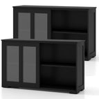 Black Sideboard With Sliding Door Window / 2