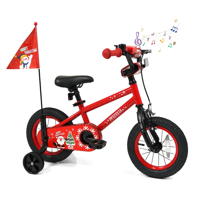BABY JOY Kids Bike Christmas Music Bicycle 12 14 16 18 Inches for 3-8 Years