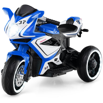 Costzon Toddler Motorcycle with LED Lights 6V Battery Powered Kids Motorcycle