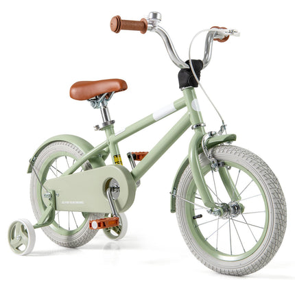 BABY JOY Kids Bike, 12 Inch Sport Style Children's Bicycle with Vivid Color, Training Wheels