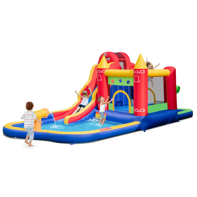 BOUNTECH Inflatable Water Slide, 9 in 1 Bounce House Water Slide Combo, Blow up Bouncy Castle Water Slides