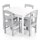 Costzon Kids Table and Chair Set 5 Piece Wood Activity & Chairs for Arts