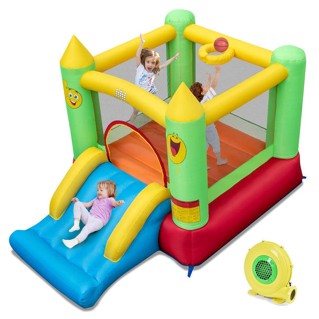 BOUNTECH Inflatable Bounce House（Smiling Face without Air Blower）