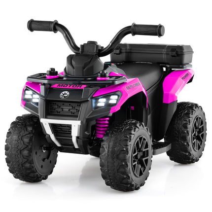Costzon Kids ATV 6V Four Wheeler Quad Electric Vehicle with Spray Function