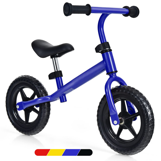 BABY JOY Kids Balance Bike, No Pedal Training Bicycle with Adjustable Handlebar & Seat and Puncture-Proof EVA Tires