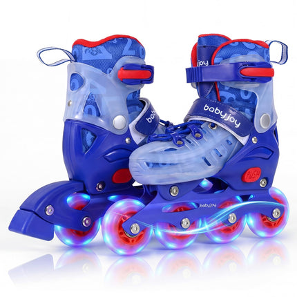 BABY JOY Inline Skates 4 Sizes Adjustable Kids Roller Blades