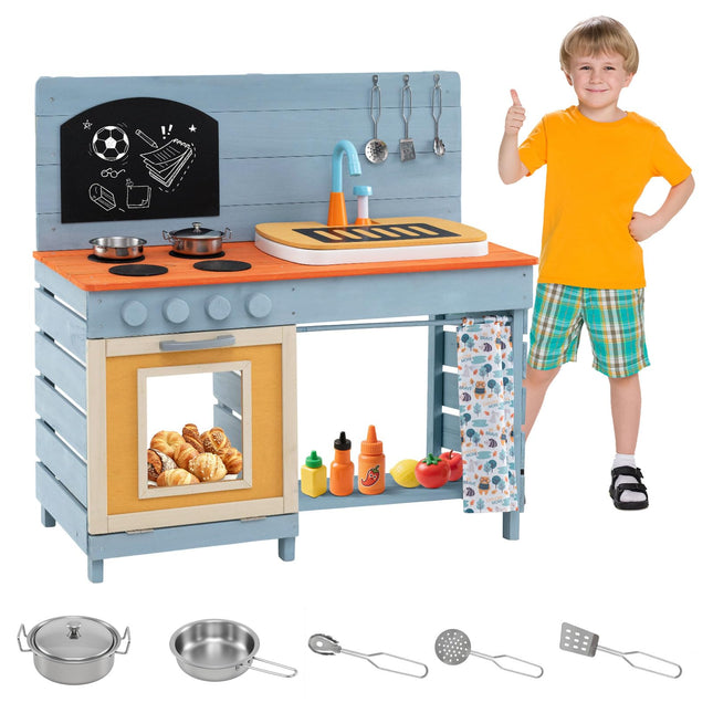 Costzon Mud Kitchen Wooden Toy Playset