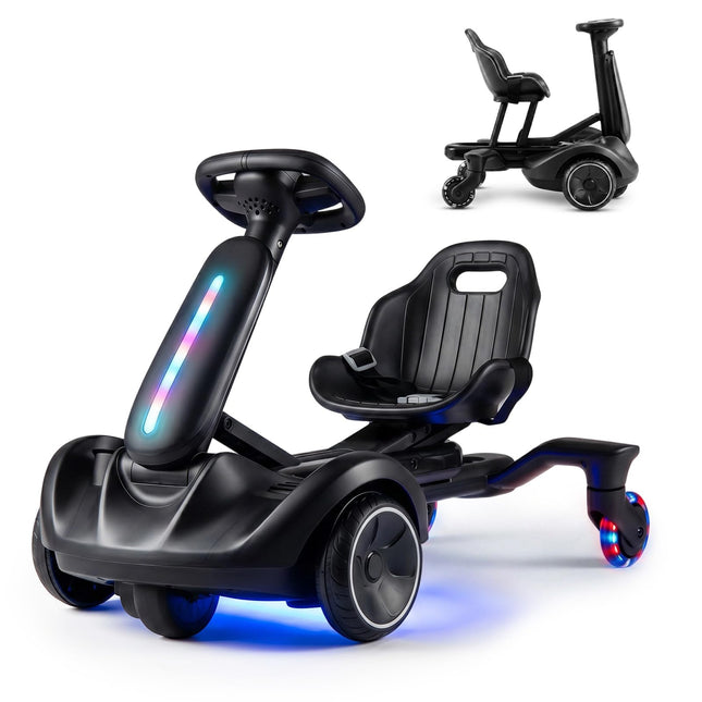 Costzon 6V Ride on Drift Car with 360-Degree Spin(with Lights)