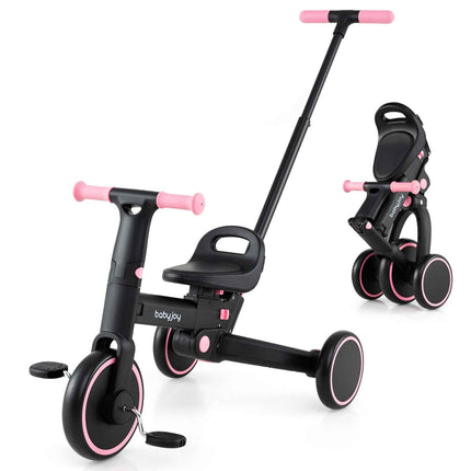 Costzon Toddler Tricycle Handle Adjustable Seat Removable Pedal & EVA Foam Wheels