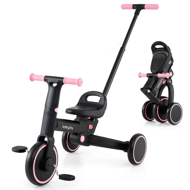 Costzon Toddler Tricycle Handle Adjustable Seat Removable Pedal & EVA Foam Wheels