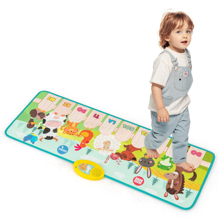 10-Key Musical Piano Mat for Toddlers Early Sensory Educational Learning Toys for 3+ Years Old