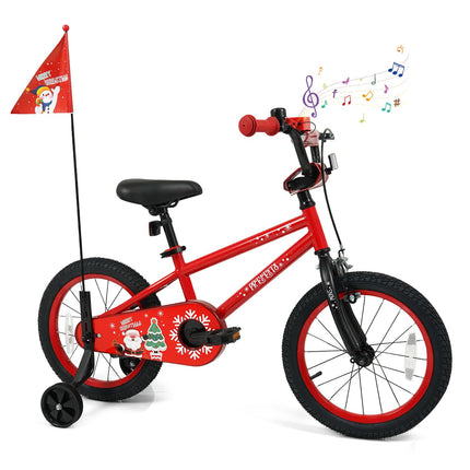 BABY JOY Kids Bike Christmas Music Bicycle 12 14 16 18 Inches for 3-8 Years