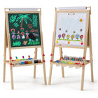 Costzon Double Sided Kids Art Easel with Magnetic Whiteboard