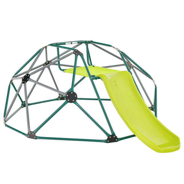 Costzon Climbing Dome, 2 in 1 Outdoor Jungle Gym Monkey Bar Climbing Toys, 8FT Geometric Dome Climber Playground Set