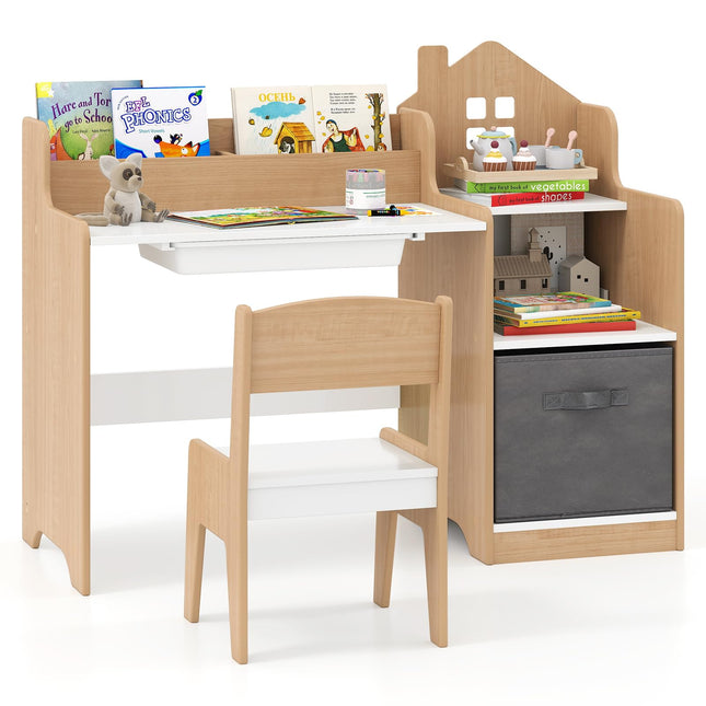 Costzon Kids Desk and Chair Set