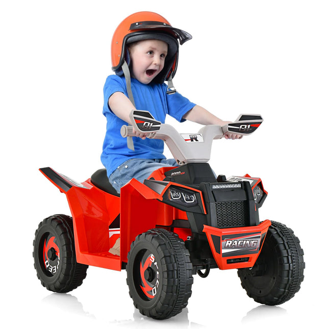 Costzon Kids ATV, 6V Battery Powered Electric Vehicle with Forward/Reverse Switch