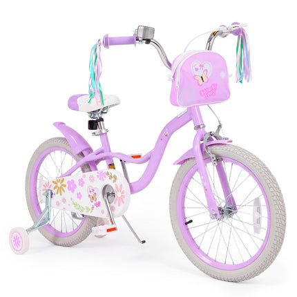 BABY JOY 12 14 16 18 Inch Girls Bike w/Streamers & Bag