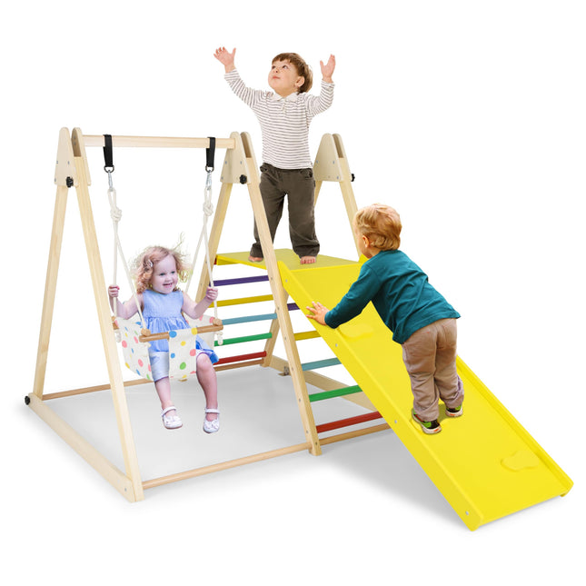 Costzon Indoor Jungle Gym Montessori Climbing Toys for Toddlers