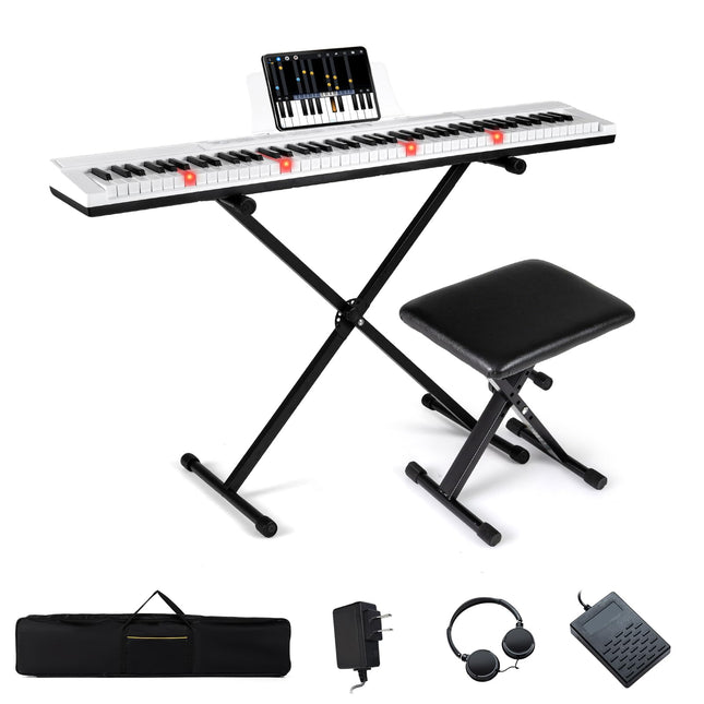 Costzon 88 Key Piano Keyboard | Electric Digital Piano with Stand