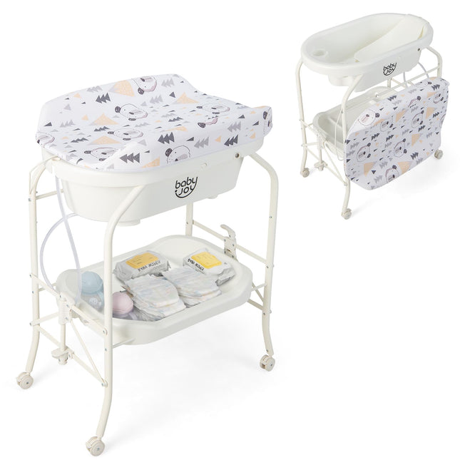 Baby Bathtub with Changing Table - Costzon