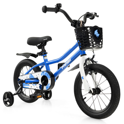 BABY JOY Kids Bike, 12 14 16 18 Inch Children Bikes for Boys Girls Age 3-8 Years w/Training Wheels