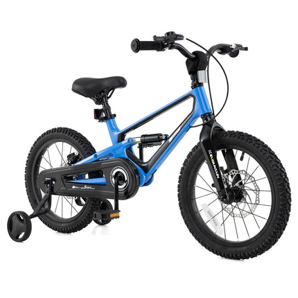 BABY JOY Kids Bike, 16" Lightweight Alloy Sporty Bicycle w/Dual Disc Brakes, Training Wheels
