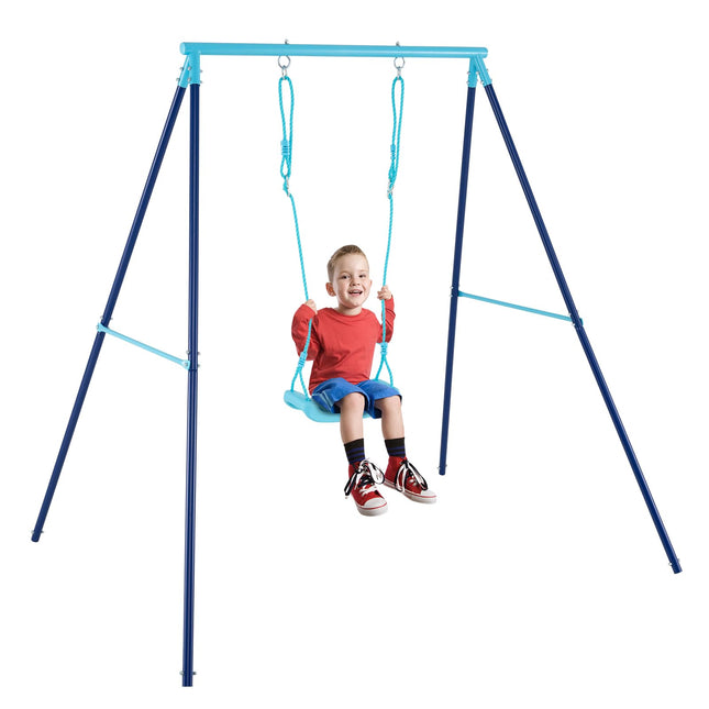 Costzon Swing Sets for Backyard, All Weather A-Frame Swing Stand Frame with Adjustable Swing Seat