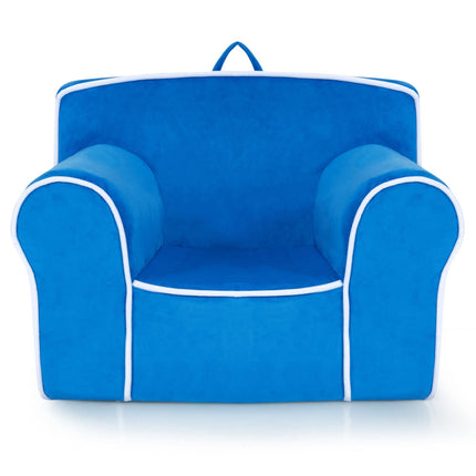Costzon Kids Couch, Toddler Soft Sofa Chair w/Removable & Washable Velvet Surface, Toddler Couch