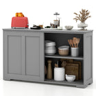 Costzon Sideboard Buffet Cabinet, Wooden Kitchen Storage Cabinet, Accent Coffee Bar Cabinet Console Table