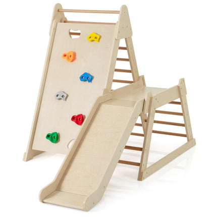 Costzon Indoor Kids Jungle Gym Climbing Toys for Toddlers with Extended Slide