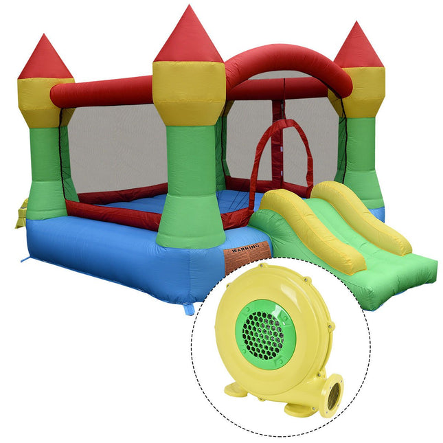 Costzon Inflatable Mighty Bounce House Castle Jumper Moonwalk Bouncer with 480W Blower