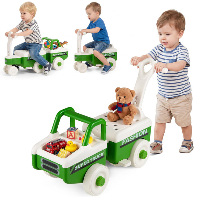Costzon 4-in-1 Ride On Push Car for Toddlers