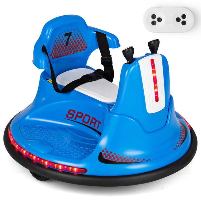 Costzon 12V Kids Ride On Bumper Car, Electric Bumper Car