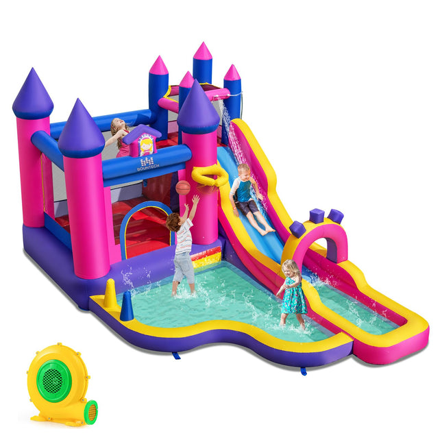 Costzon Inflatable Outdoor Kids Water House Castle