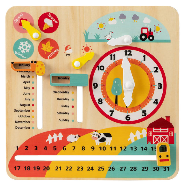 Costzon Montessori Kids Daily Learning Clock Toy