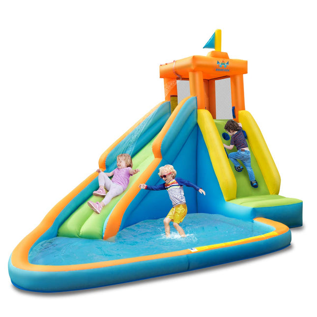 BOUNTECH Inflatable Water Slide for Kids, Giant Waterslide Park for Backyard Outdoor Fun