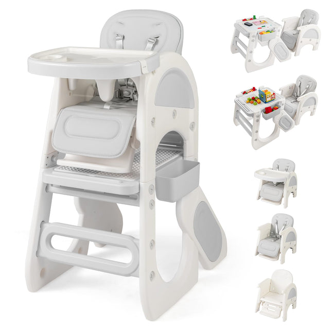 BABY JOY Baby High Chair 8 in 1 Convertible High Chairs for Babies and Toddlers