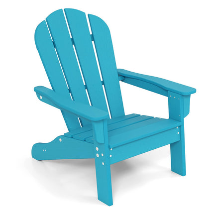 Costzon Kids Adirondack Chair Set of 1/2/4, All-Weather HDPE Patio Chair with Armrests