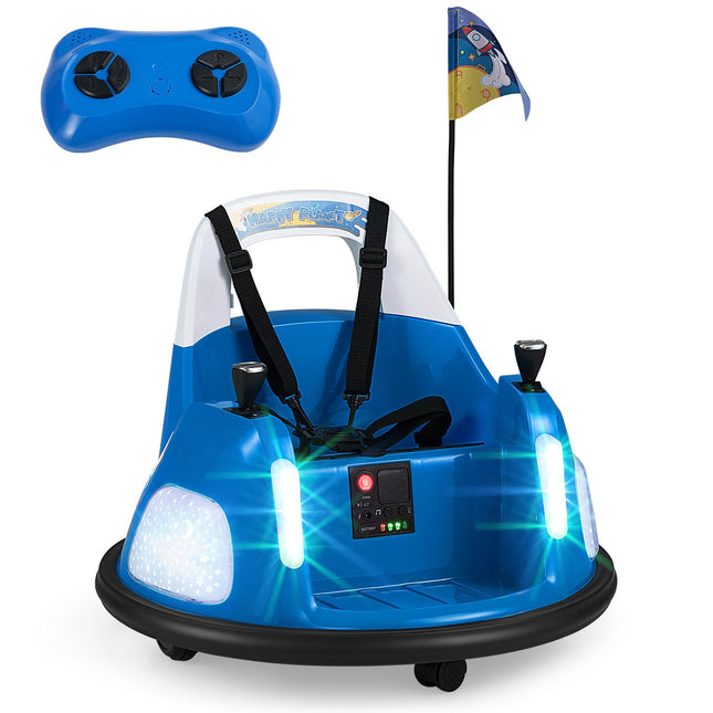 Costzon 12V Bumper Car for Kids Wireless Connection 360° Spin Riding Bumping Toy Car