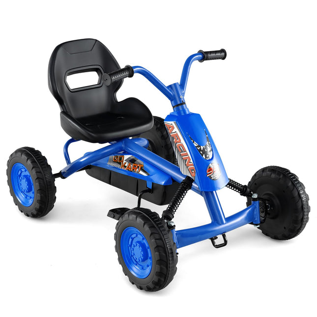 Costzon 4 Wheel Toddler Ride On Pedal Car Adjustable Seat Outdoor Off-Road Racer